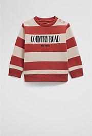 Verified Australian Cotton Heritage Stripe Sweat