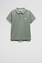 Organically Grown Cotton Logo Polo Shirt