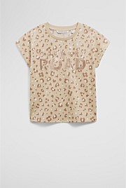 Organically Grown Cotton Sequin Logo T-Shirt