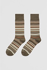 Australian Cotton Blend Multi Stripe Sock