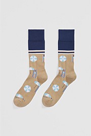 Australian Cotton Blend Beach Day Sock