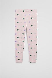 Organically Grown Cotton Blend Heart Legging