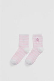 Rib Quarter Crew Sock