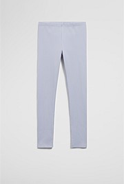 Organically Grown Cotton Blend Solid Rib Legging