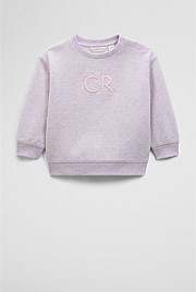 Oversized Australian Cotton CR Logo Sweat