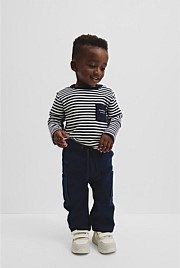 Australian Cotton Blend Relaxed Pull-On Pant