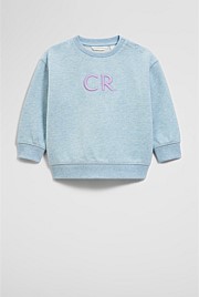Oversized Australian Cotton CR Logo Sweat