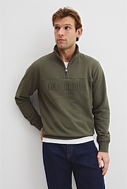 Australian Cotton Half Zip Heritage Sweat