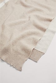 Organically Grown Cotton Heritage Knit Throw