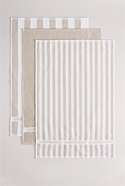 CR Stripe Australian Cotton Tea Towel Pack of 3