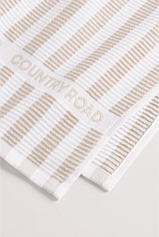 CR Stripe Australian Cotton Tea Towel Pack of 3