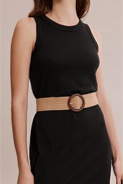 Recycled Polyester Woven Stretch Belt