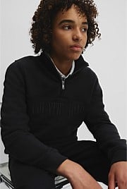 Teen Verified Australian Cotton Heritage Half Zip Sweat