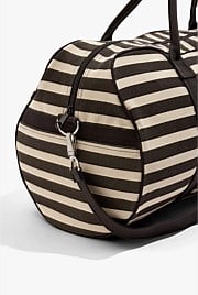 Australian Cotton Flocked Stripe Logo Tote