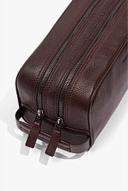 Large Leather Wash Bag