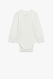 Organically Grown Cotton Rib Long Sleeve Bodysuit