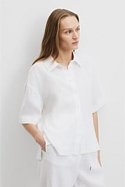 Organically Grown Linen Short Sleeve Shirt