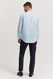 Tailored Fit Cotton Linen Shirt