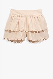 Scallop Linen Skort