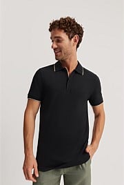 Slim Fit Stretch Pique Polo