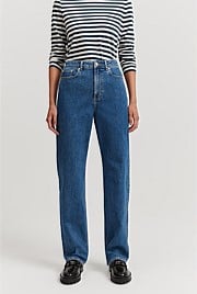 High Rise Straight Leg Jean