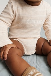 Organically Grown Cotton Heritage Long Sleeve Bodysuit