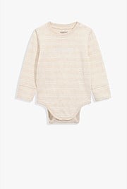 Organically Grown Cotton Heritage Long Sleeve Bodysuit