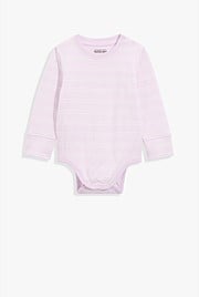 Organically Grown Cotton Heritage Long Sleeve Bodysuit