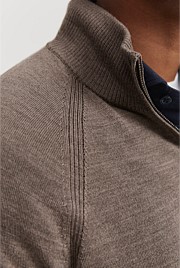 Verified Australian Merino Half Zip Knit