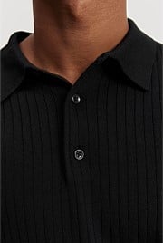 Verified Australian Merino Wool Ribbed Polo