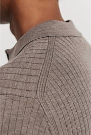 Verified Australian Merino Wool Ribbed Polo