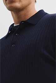 Verified Australian Merino Wool Ribbed Polo