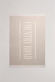 CR Recycled Cotton Blend Logo Throw