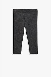 Organically Grown Cotton Blend Solid Rib Legging