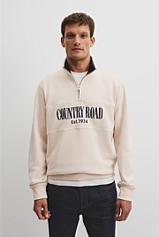 Australian Cotton Half Zip Heritage Sweat