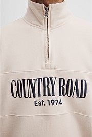 Australian Cotton Half Zip Heritage Sweat