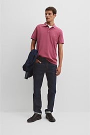 Verified Australian Cotton Garment Dyed Pique Polo