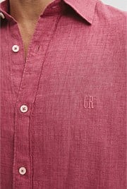 Regular Fit Organically Grown Linen Short Sleeve Shirt