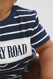 Organically Grown Cotton Stripe Heritage T-Shirt Bodysuit