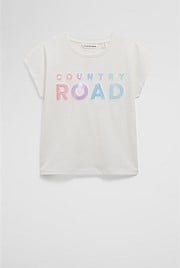 Organically Grown Cotton Sequin Logo T-Shirt