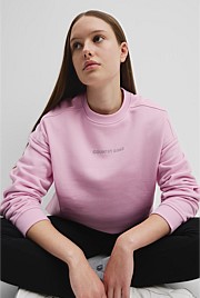 Teen Recycled Cotton Blend Longline Logo Sweat