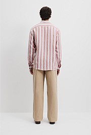 Regular Fit Organically Grown Linen Stripe Shirt