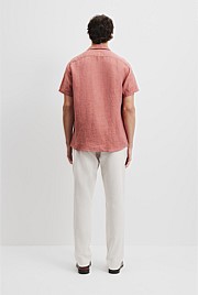 Regular Fit Organically Grown Linen Short Sleeve Shirt