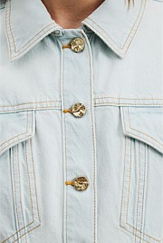 Cinched Denim Jacket