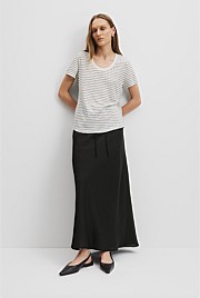 Stripe Linen Jersey T-Shirt