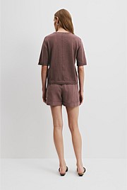 Organically Grown Cotton Linen Short Sleeve Knit