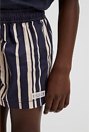 Recycled Blend Stripe Board Short