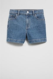 High Rise Denim Short