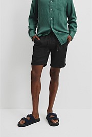 Organically Grown Linen Drawcord Short