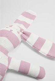 Organically Grown Cotton Rib Stripe Bunny